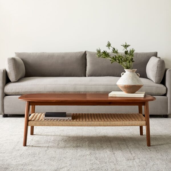 Adipa Mid-Century Rectangle Coffee Table (48")