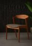 minimalist teak dining chair with fabric seat – Lino by PITOO